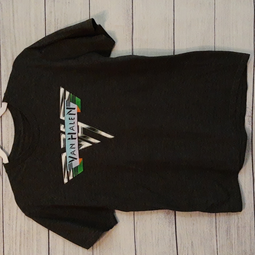 Van Halen Retro Logo Music Band Graphic Tee Adult Medium